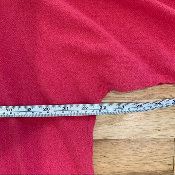 Oh My Gauze! Sporty Cotton Cold Shoulder Top Hot Pink Size Small - Picture 8 of 9